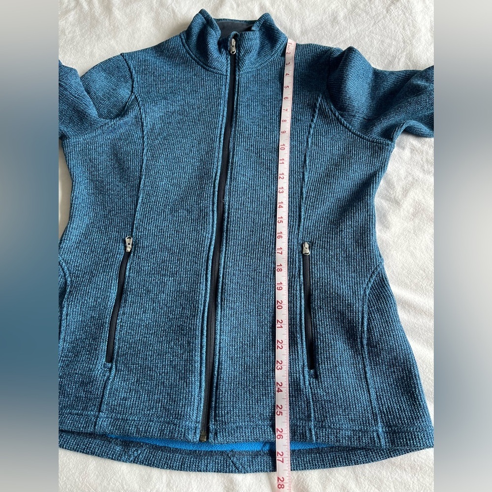 Spyder Women’s Blue Heathered Full-Zip Fleece Jacket L, Gorpcore Layering Piece - Picture 6 of 16
